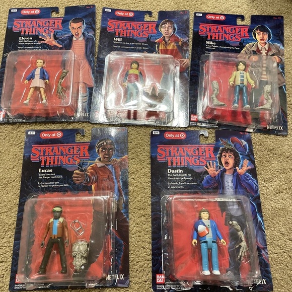 Bandai Other - Bandai Netflix Stranger Things Lot of 5 Figures - Mike Lucas Will Dustin Eleven